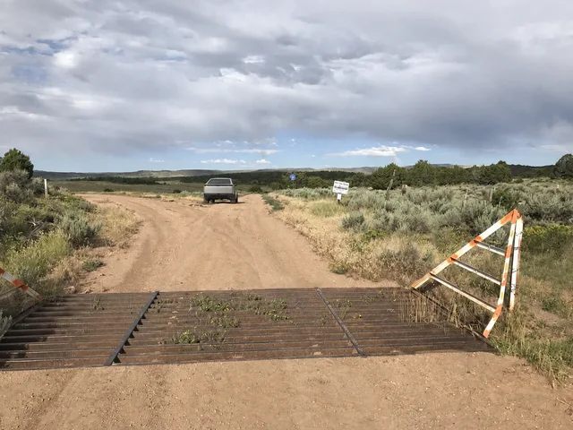 the junction approach on Yampa Bench Road in Dinosaur National Monument.