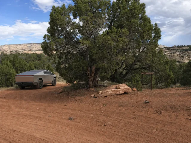 the Bull Canyon trailhead approach on Yampa Bench Road in Dinosaur National Monument.