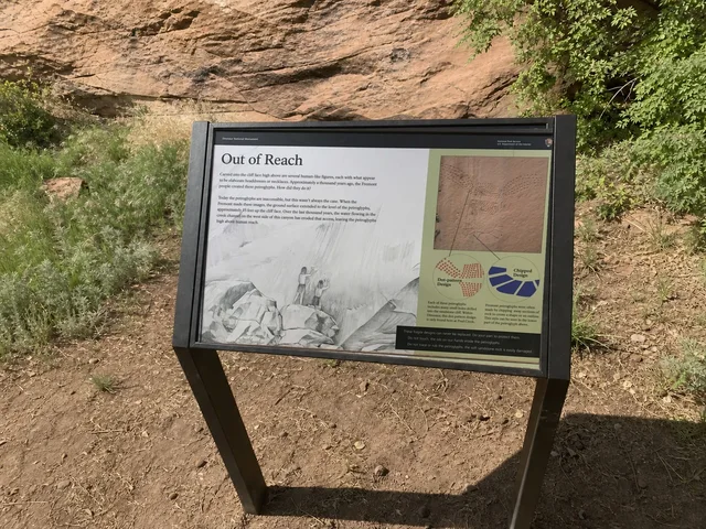 the rock-art interpretation panel on Yampa Bench Road in Dinosaur National Monument.