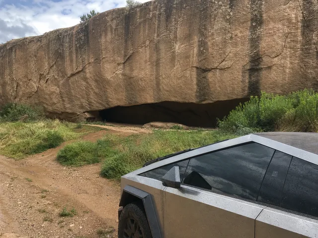 the entrance to Whispering Cave on Yampa Bench Road in Dinosaur National Monument.