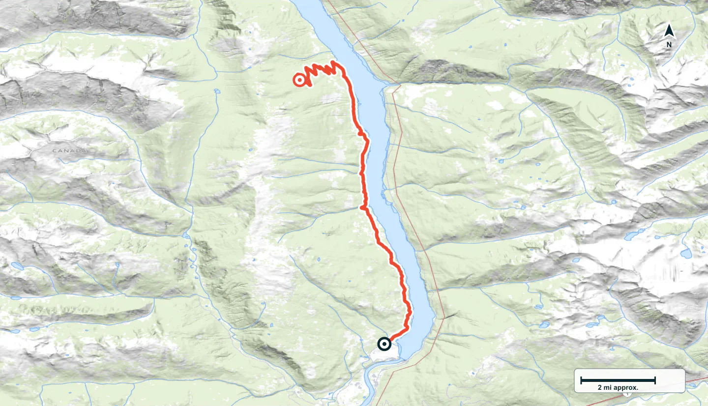 Frisby Creek Road in British Columbia