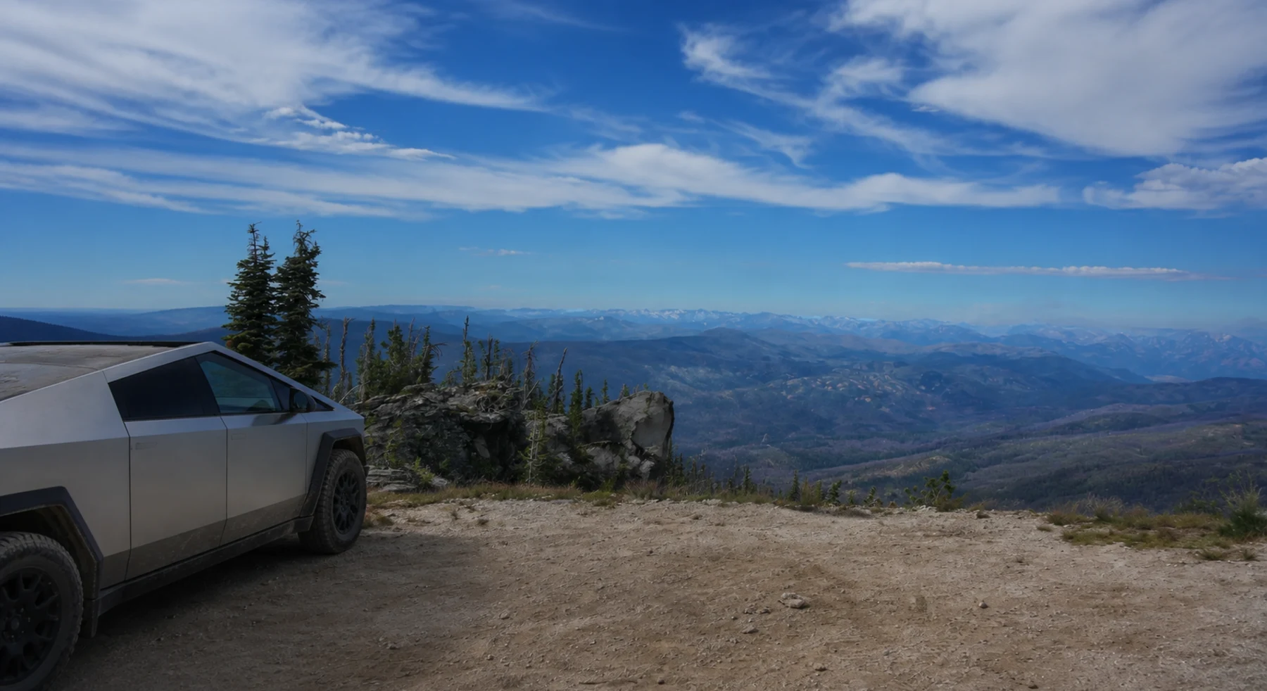 The remote forest and mountain corridor of the Magruder Road