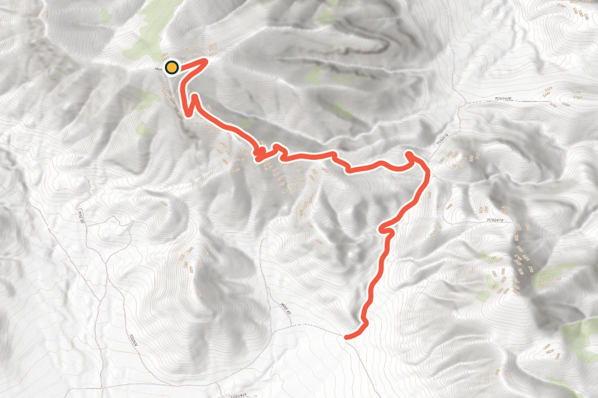 USGS topographic map of Black Mountain Road above Great Salt Lake