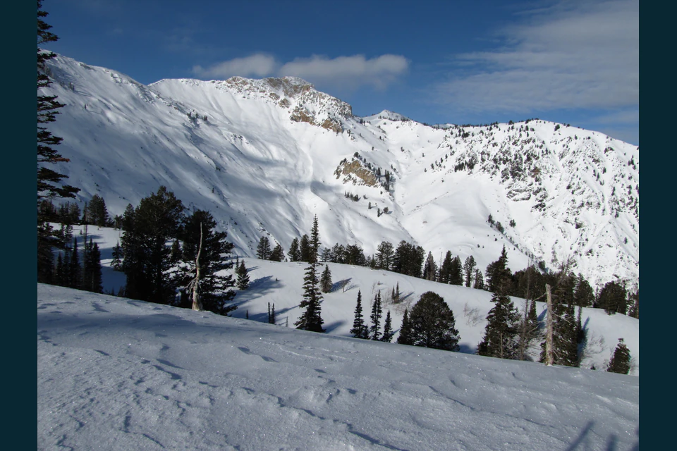 Snow-covered Willard Peak rising above the northern Wasatch foothills.