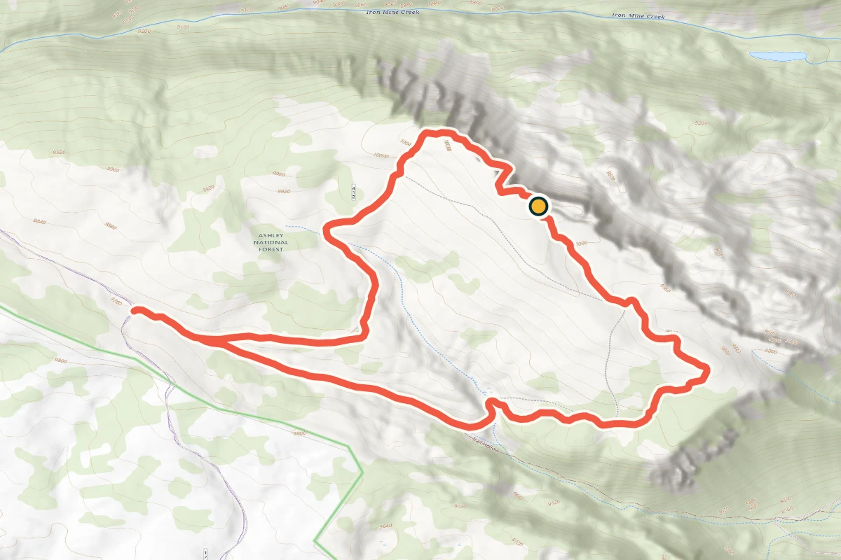 USGS topographic map of Trail Hollow West on its exposed high rim